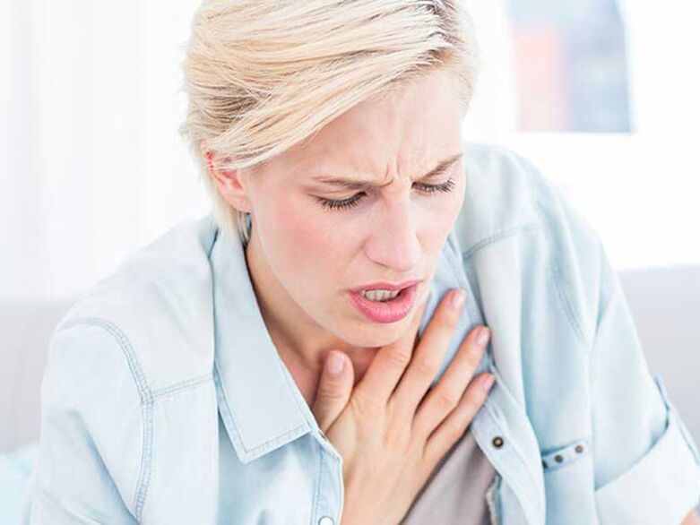 Η αναπνοή με θωρακική οστεοχόνδρωση προκαλεί πόνο και σφίξιμο