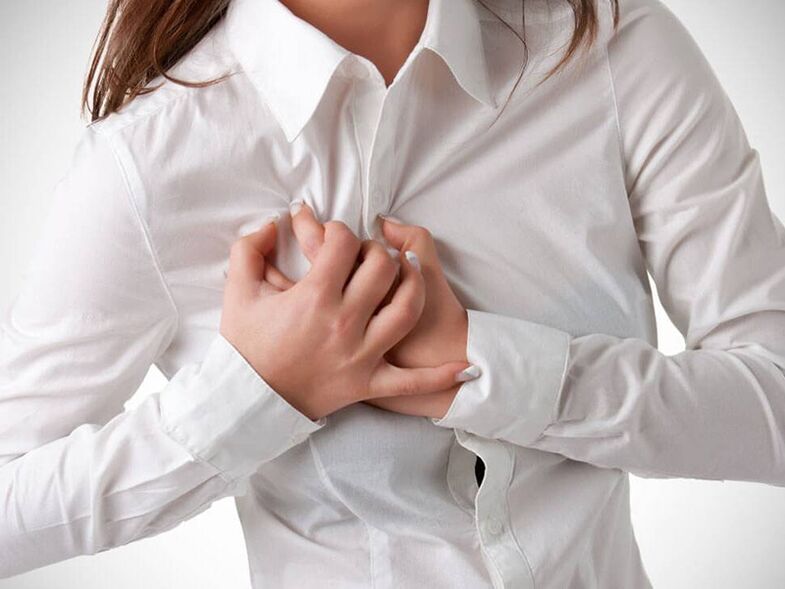 Η οστεοχόνδρωση της θωρακικής μοίρας της σπονδυλικής στήλης συνοδεύεται από πόνο στο στήθος